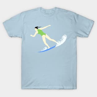 Surfing Brunette T-Shirt